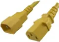 Advanced Cable Technology C13 - C14 - 0.60m 0.6m C13-Koppler C14-Koppler Gelb Stromkabel (AK5116)