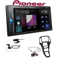 Pioneer DMH-A3300DAB 2-DIN Multimedia Autoradio Bluetooth DAB+ USB mit Einbauset für Opel Astra J ab 2009 schwarz