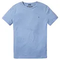 Tommy Hilfiger Jungen T-Shirt Kurzarm Rundhalsausschnitt, Blau (Dark Allure Heather), 5 Jahre