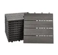 HOME DELUXE Terrassendielen WPC Klickfliesen BAVARO - Farb- und Flächenauswahl (Holzoptik), 3 m², Fliesen á 30 x 30 cm, Terrassenfliesen, Balkonfliesen