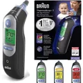 Braun Fieberthermometer Thermoscan 7 IRT6520B, Kontakt-Messung mit Fieberalarm, 9 Stück