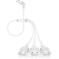 3 in 1 Verlängerungskabel Flachstecker, Eurostecker Verlängerung 20cm, Stromk...
