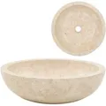 vidaXL Waschbecken 40x12 cm Marmor Creme 142775