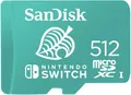 SanDisk microSDXC UHS-I Speicherkarte für Nintendo Switch 512 GB (U3, Class 10, 100 MB/s Übertragung, mehr Platz für Spiele)