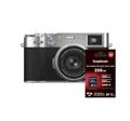 Fujifilm X100VI silber + Voigtländer 256GB UHS-II ultraschnelle Speicherkarte