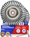 2X Profi Unkrautbürste Freischneider mit 25,4mm Bohrung  Hochwertige Wildkrau...