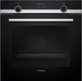 Siemens HQ574AER3 iQ300  Einbau-Backofen mit Dampfunterstützung, 60 cm breit, 71L, ActiveClean, cookControl10, Teleskopauszugssystem, edelstahl