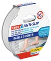 tesa Verlegeband ANTI-SLIP Economy Gewebeband (Packung, 1-St) Anti-Rutsch Klebeband - für Bad & Dusche - transparent - 5 m : 25 mm