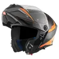 Bogotto FF404 Ezion Klapphelm, schwarz-orange, Größe XL für Frauen