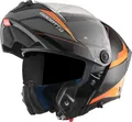 Bogotto FF404 Ezion Klapphelm, schwarz matt/orange, XL