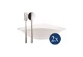 Villeroy & Boch Tafelservice Vapiano Italian-Set 6er Set (6-tlg), 2 Personen, Porzellan, Edelstahl