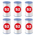 6 x INTEX Filter Filterkartusche S2 Ersatzfilter für PureSPA Whirlpool 29012
