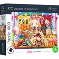 Trefl Prime - Uft-Puzzle Cuteness Overload: Doggy Peekers - 1000 Elemente, Die Dickste Pappe, Bio, Hunde, Tiere, Süßes Bild, Süßigkeiten, EIS, Unterhaltung Für Erwachsene Und Kinder Ab 12 Jahren