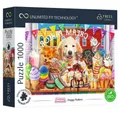 Trefl Puzzle Puzzle UFT Cuteness Overload: Hunde vor dem Süßwarenladen 1000 Teile, Puzzleteile