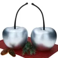 2er Set Pottery Pots Deko-Kirsche XS Silber matt – 1x E2214-S1-SI