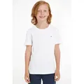 Tommy Hilfiger T-Shirt BOYS BASIC CN KNIT Kinder Kids Junior MiniMe weiß 110 (5J)