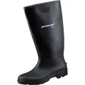 Schwarz pvc Gummistiefel Größe 35 hoch oben schwarz dunlop - Schwarz - 35