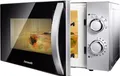 Hanseatic Mikrowelle 634711 Kompakt-Mikrowelle 20L Garraum 700W Silber