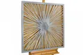 KunstLoft® Metallbild 3D 'Golden Dream' | Wanddeko 80x80x2,5cm