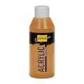 KREUL 84234 - Solo Goya Acrylic goldocker, 250 ml Flasche, cremige vielseitig einsetzbare Acrylfarbe in Studienqualität, auf Wasserbasis, schnell und matt trocknend, gut deckend, wasserfest