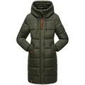 MARIKOO Damen Winterjacke Stepp Outdoor Jacke Anorak Parka Warm Mantel Kapuze Yuikoo