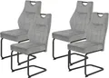 HELA Esszimmerstuhl Linda S Schwingstuhl (Set, 4 St), mit Taschenfederkern Sitz, mit 140KG belastbar, Freischwinger