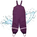 BMS Regen- und Matschhose atmungsaktive Regenlatzhose für Kinder - 100% wasserdicht atmungsaktiv & robust lila 104