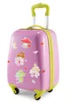 Hauptstadtkoffer - for Kids - Kindergepäck + Reflektierende Aufkleber Feenr, Kinderkoffer, Hartschalenkoffer, Reise Trolley für Kinder, Handgepäck, 24 Liter, Pink