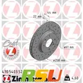2x Zimmermann Bremsscheibe SPORT Z 470.5403.52 Höhe 44 mm Lochkreis 100 mm