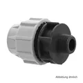 Plasson Serie 18, Anschlussverschraubung mit AG, 25 mm x 3/4"