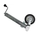 Automatik Stützrad  für PKW Anhänger 60mm Vierkantrohr 2-Loch Flansch 400kg