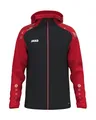 JAKO Kapuzenjacke Sonic, schwarz/rot, XL