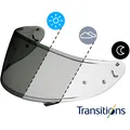 Shoei CWR-1 Photochromic Visier für NXR selbsttönend passt Tönung dem Licht an
