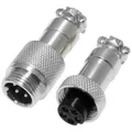Pollin 453549 Rundsteckverbinder Stecker, Buchse Gesamtpolzahl: 5   1 Set