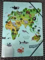 Herma Sammelmappe Postmappe Gummizugmappe Din A4 Tiere Weltkarte Post Bilder