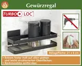 Maximex Gewürzregal Turbo Loc Gewürzregal schwarz B: 22 cm x H: 5,5 cm x T: 7 cm