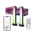 Osram SMART+ WIFI LED Stehleuchte, klein, schwarz, 2x 2,5W, 2x 480lm, regulierbares Weiß- & Farblicht, dimmbar, DIY- & Musikrhythmusfunktion, lange Lebensdauer, App-steuerbar, 2700-6500K