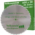 Volkswald® HM-Sägeblatt LWZ 600 x 28 mm Z=36 Wechselzahn Kreissägeblatt