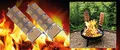 2 tB01N59A87Heiliges Flammlachs-Set: 2 Holz-Flammlachs-Bretter inkl 2 Edelstahlhalter zur Befestigung an Feuerschalen mit verstellbarem Neigungswinkel