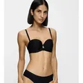 Triumph Balconette-BH Pure Micro nahezu unsichtbar, abnehmbare Träger schwarz 80