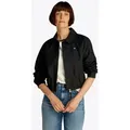 Tommy Jeans Blouson TJW COTTON JACKET EXT mit kurzem Schnitt, mit Raglanärmeln schwarz XL (42)