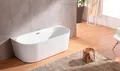 welltime Badewanne Alvor, freistehend, aus hochwertigem Sanitäracryl, mit Pop Up Ventil