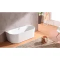 Badewanne WELLTIME "Alvor", weiß, B:80cm H:56,5cm L:170cm, Acryl, Badewannen, freistehend, aus hochwertigem Sanitäracryl, mit Pop Up Ventil, Topseller