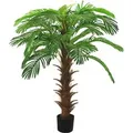 furnicato Künstliche Palme Cycas mit Topf 140 cm Grün