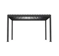 HOME DELUXE Pavillon Elektrische Pergola FAYLA - 407 x 297 x 250 cm, mit 0 Seitenteilen, einstellbares Lamellendach, Lamellenpavillon, Terrassenüberdachung