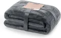 DecoKing Kuscheldecke 70x150 cm grau Decke Microfaser Tagesdecke Fleece weich sa
