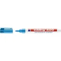 edding 400 Permanentmarker - hellblau - 1 Stift - feine Rundspitze 1 mm - wasserfest, schnell-trocknend - wischfest - für Karton, Kunststoff, Holz, Metall, Glas