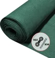 VOUNOT® Zaunblende 1.5×10m, Sichtschutz Zaun 90 g/m² HDPE Schattiernetz, Grün