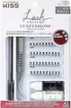 Künstliche Wimpern, Luxtensions 3D Kiss Wimpernbüschel-Set, 40 Stk., Kurz Mittel