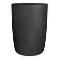 Scheurich Linetto High 54, Hochgefäß/Blumentopf/Pflanzkübel, rund, Farbe: Stony Black, hergestellt mit recyceltem Kunststoff, 10 Jahre Garantie, für den Außenbereich